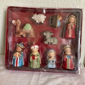 2015 Hobby Lobby Nativity Scene Complete Set Opened Box, Slightly Used Vintage